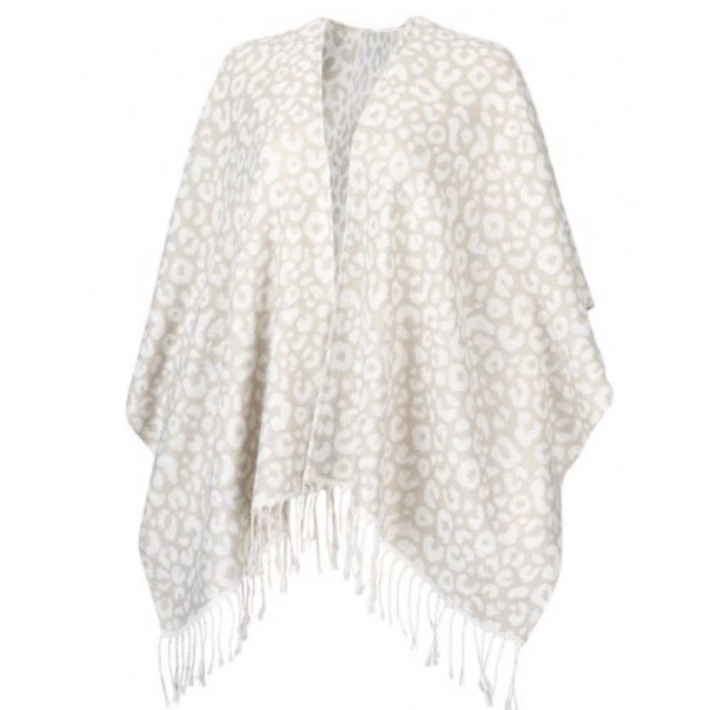Viv&Lou Natural Leopard Kennedy Shawl